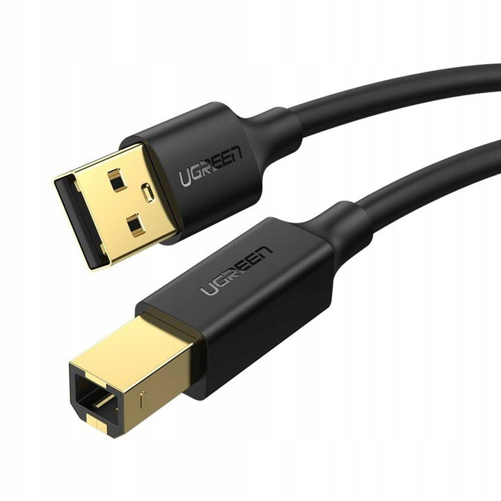 UGREEN 10351 Kabel USB 2.0 A-B pozlacany 3m