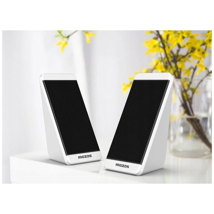 MOZOS MINI S1 glosniki 2.0 na USB biale