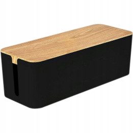 MOZOS KBO-BK-WOOD pojemnik na kable czarny