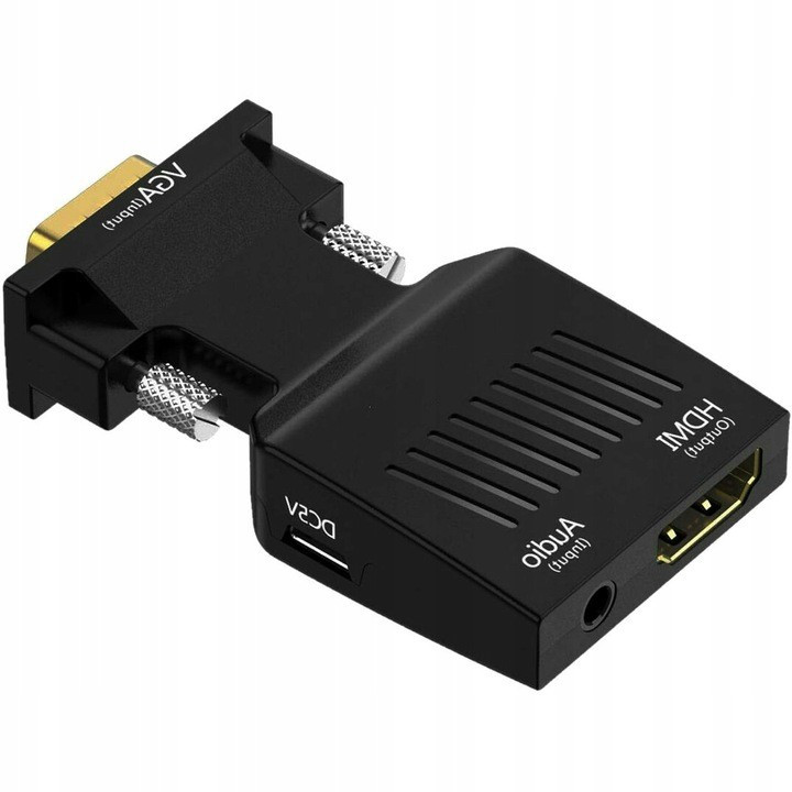 MOZOS LBB-003 konwerter VGA + minijack 3,5mm/HDMI