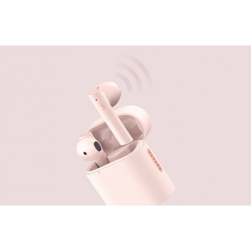 HAYLOU T33-P słuchawki Bluetooth TWS różowe