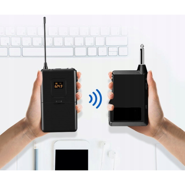 MOZOS MIC-UHF-SET zestaw mikrofonów bezprzewodowych UHF
