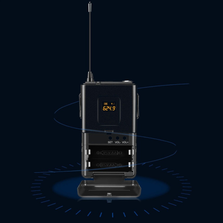 MOZOS MIC-UHF-SET zestaw mikrofonów bezprzewodowych UHF