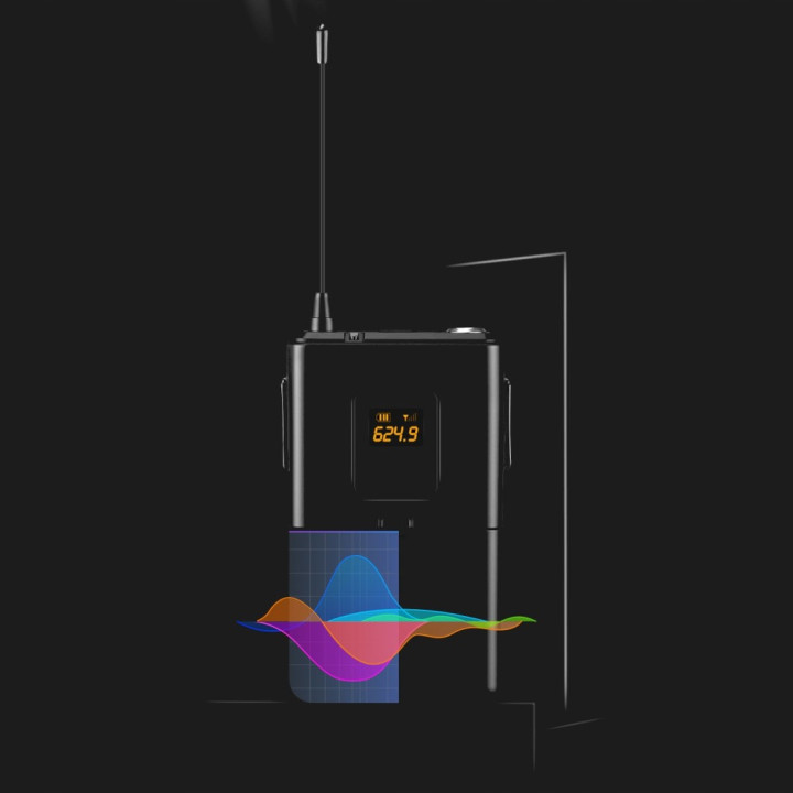 MOZOS MIC-UHF-SET zestaw mikrofonów bezprzewodowych UHF