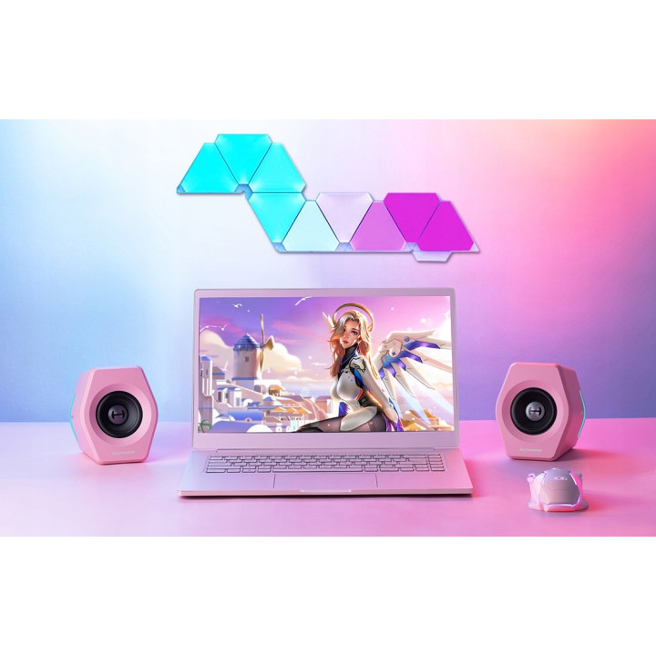 EDIFIER HECATE G2000 Pink zestaw stereo bluetooth RGB rózowy
