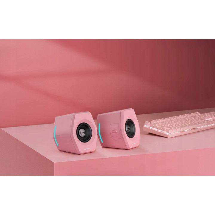 EDIFIER HECATE G2000 Pink zestaw stereo bluetooth RGB rózowy