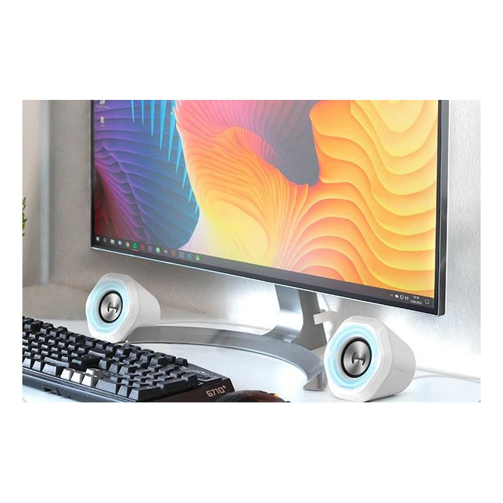 EDIFIER HECATE G1000 White zestaw stereo bluetooth RGB bialy