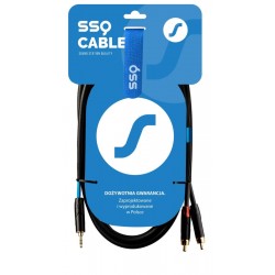 SSQ MiJRCA3 - kabel mini jack stereo - 2xRCA 3 metrowy