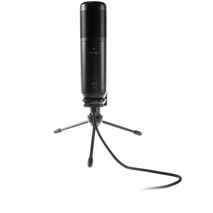 NOVOX NC-1 NEW 2022 Black mikrofon USB + tripod gabka + rami
