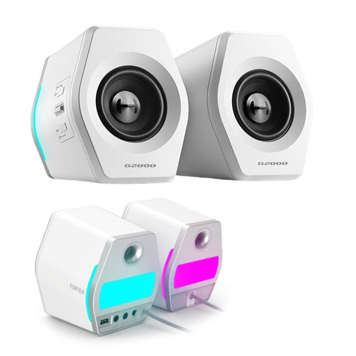 EDIFIER HECATE G2000 White zestaw stereo bluetooth RGB bialy