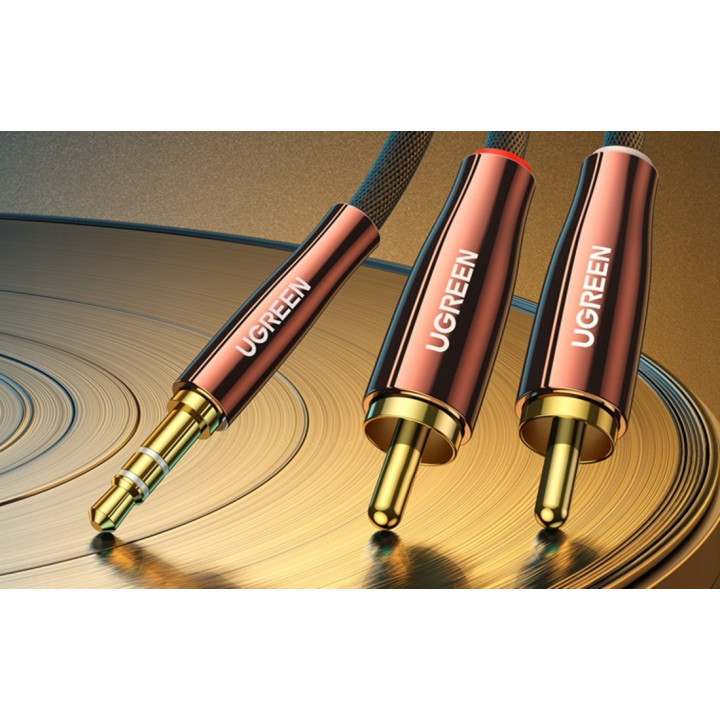 UGREEN 80847 Kabel 2x RCA - mini jack 3.5mm, 2m