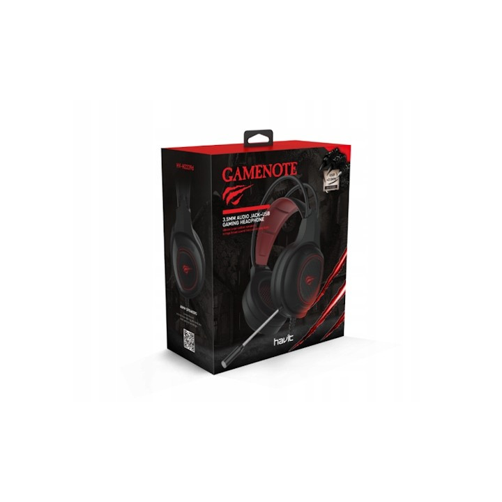 HAVIT H2239D Sluchawki gamingowe USB+3.5mm