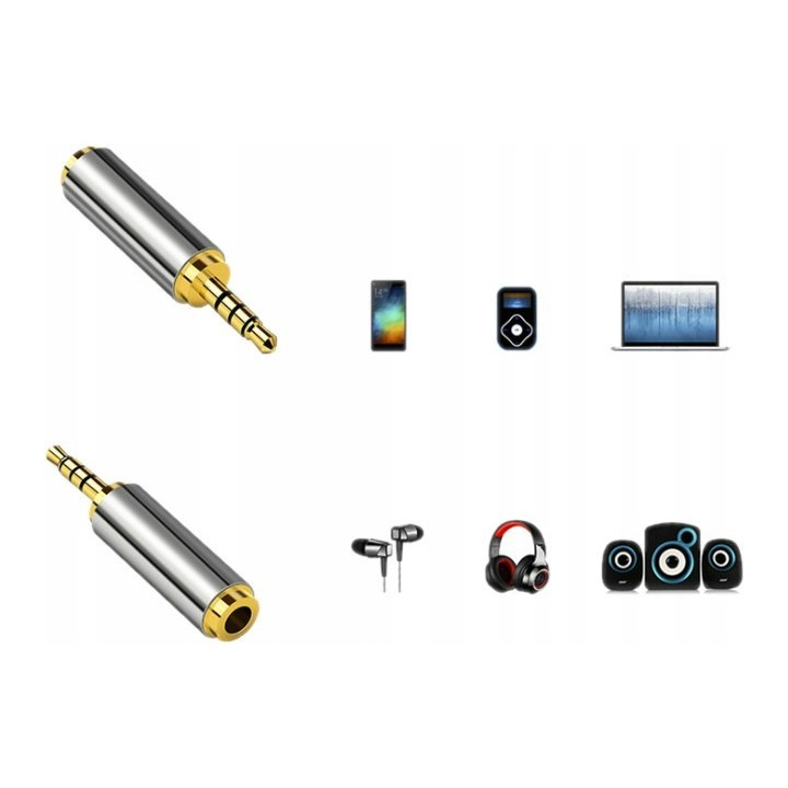 MOZOS MA3525 adapter audio minijack 3,5 mm do microjack 2,5
