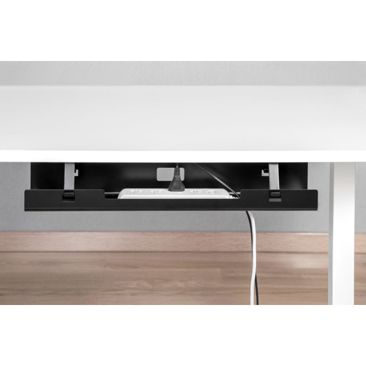 MOZOS OCUD11 organizer maskownica na kable podblatowa biala