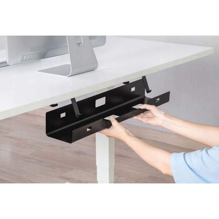 MOZOS OCUD11 organizer maskownica na kable podblatowa biala