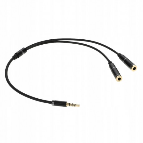 MOZOS TSX-1005 rozdzielacz audio minijack 4 pin na 2 pary słuchawek