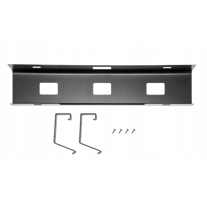 MOZOS OCUD11 organizer maskownica na kable podblatowa czarna