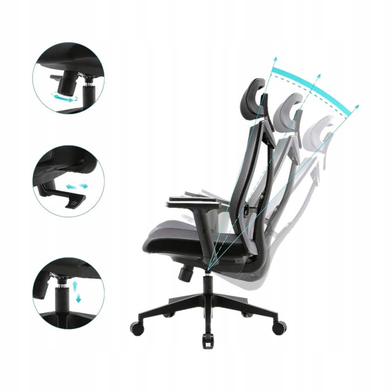 MOZOS ERGO F fotel biurowy ergonomiczny