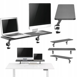 MOZOS CLAMP DUAL RISER podstawka pólka pod dwa monitory