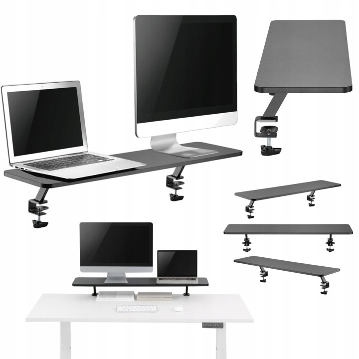 MOZOS CLAMP DUAL RISER podstawka pólka pod dwa monitory