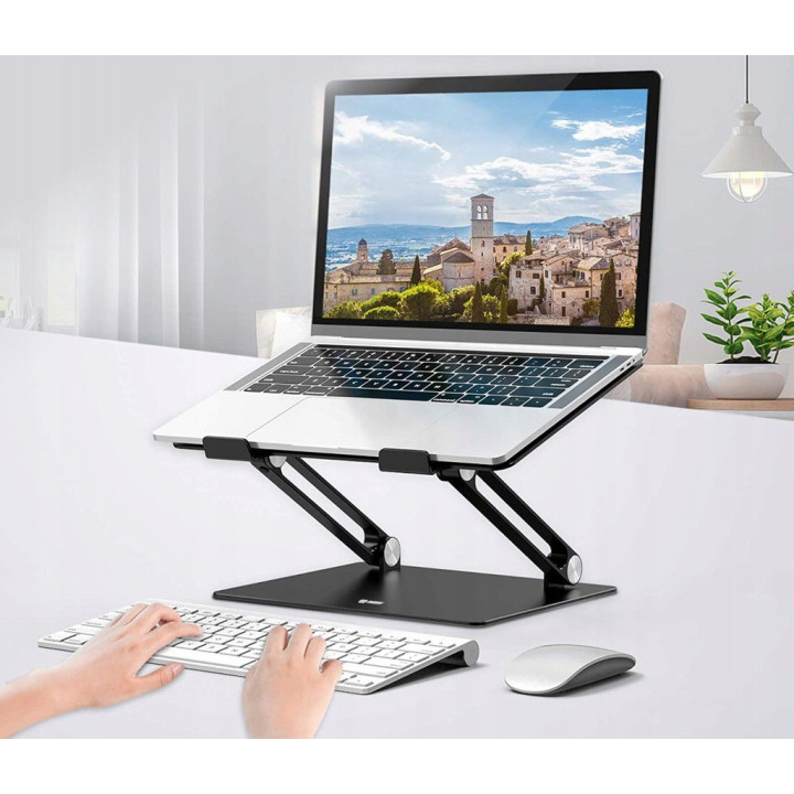 MOZOS LS1-ALU podstawka pod laptopa aluminiowa czarna