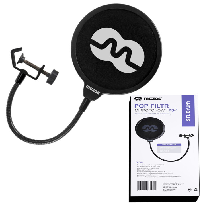 MOZOS PS-1 popfiltr mikrofonowy 15 cm