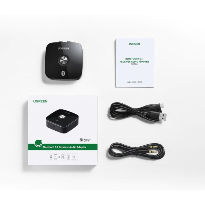 UGREEN 40759 odbiornik bluetooth 5.1 aptX HD
