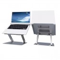MOZOS LS3-ALU podstawka pod laptopa aluminiowa srebrna