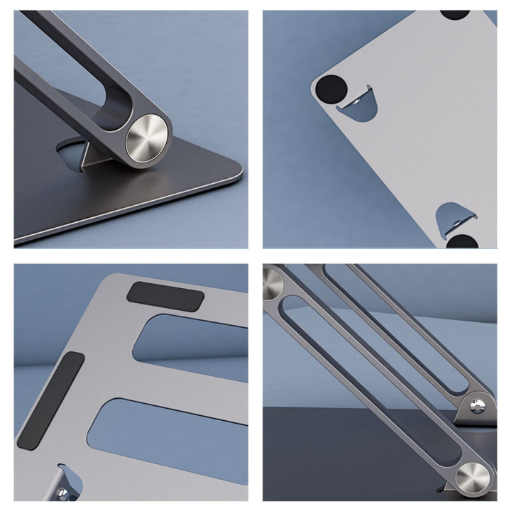 MOZOS LS3-ALU podstawka pod laptopa aluminiowa srebrna