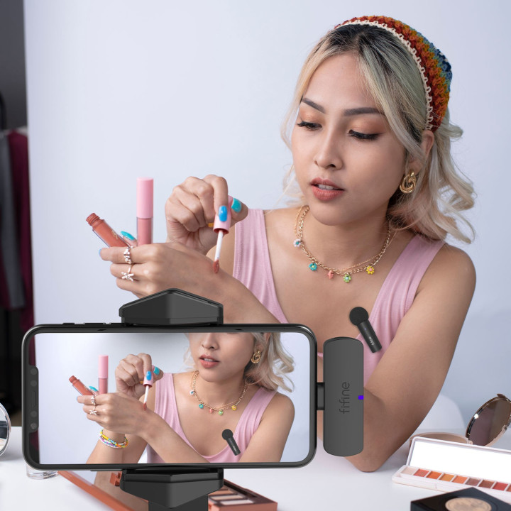 FIFINE M6 mikrofon krawatowy bezprzewodowy USB-C
