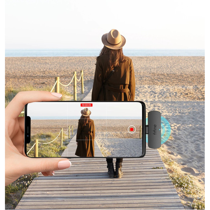 FIFINE M6 mikrofon krawatowy bezprzewodowy USB-C