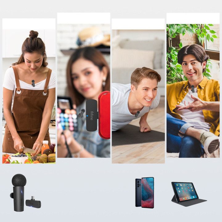 FIFINE M6 mikrofon krawatowy bezprzewodowy USB-C