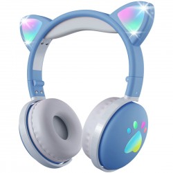 MOZOS KID DOG niebieskie słuchawki bluetooth dla dzieci
