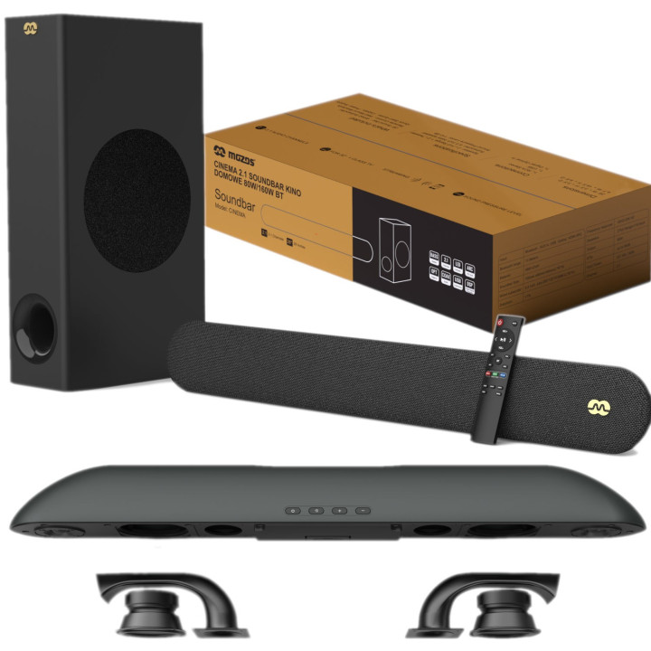 MOZOS CINEMA soundbar 2.1 80W bluetooth spdif USB HDMI