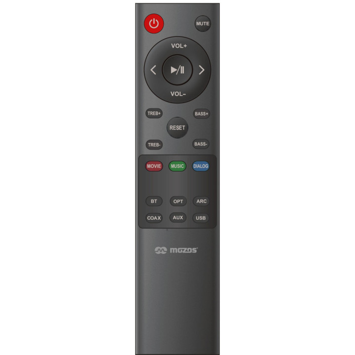 MOZOS CINEMA soundbar 2.1 80W bluetooth spdif USB HDMI