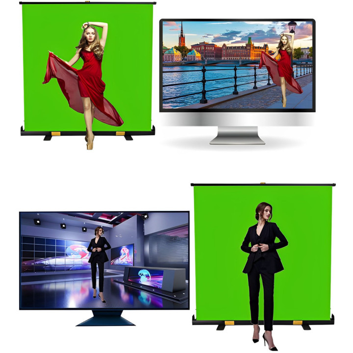 MOZOS GS PRO green screen 150 x 200 cm ze statywem