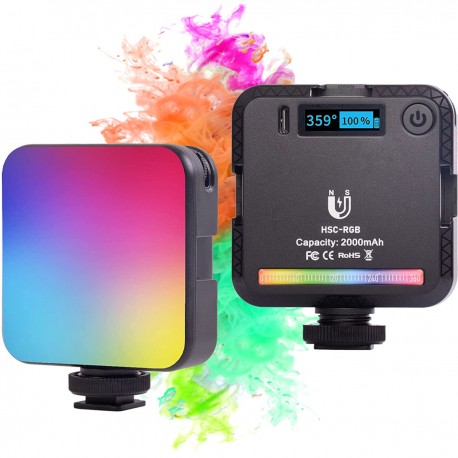 MOZOS HSC RGB lampa fotograficzna z akumulatorem i magnesem