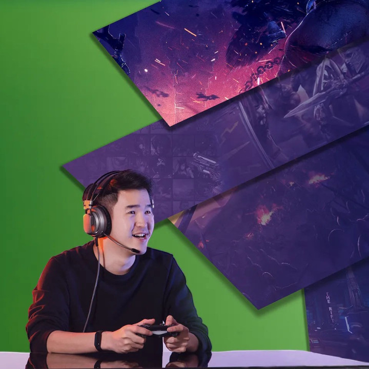 MOZOS GS green screen 150 x 185 cm ze statywem