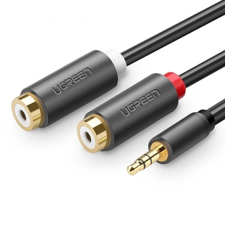 UGREEN 10547 Przewód meski 3,5mm Jack do 2x zenski RCA (Cinc