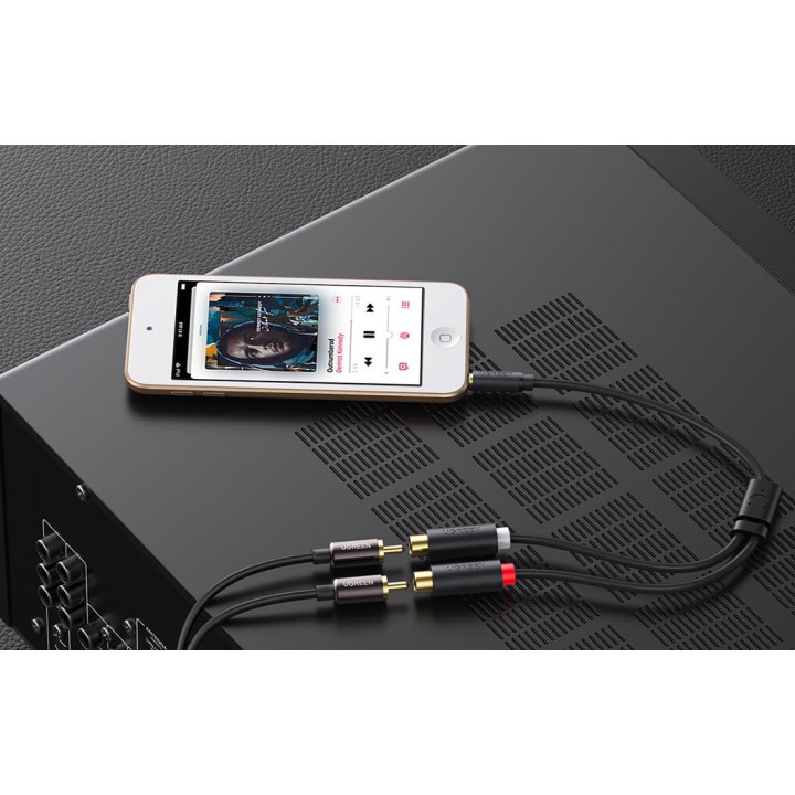 UGREEN 10547 Przewód meski 3,5mm Jack do 2x zenski RCA (Cinc