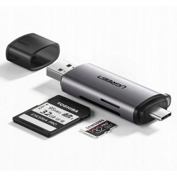 UGREEN Adapter USB + USB-C UGREEN czytnik kart SD + microSD