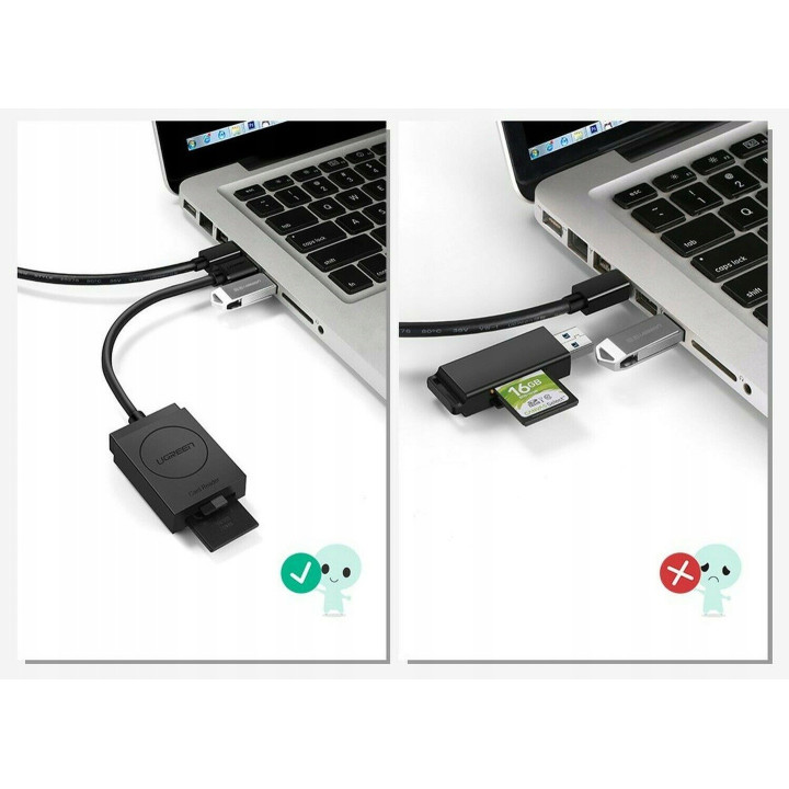 UGREEN 20250 Czytnik kart SD microSD USB 3.0