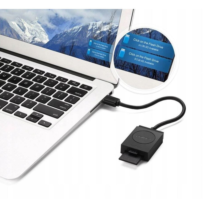 UGREEN 20250 Czytnik kart SD microSD USB 3.0