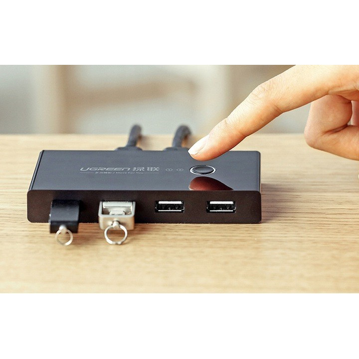UGREEN 30767 Switch przelacznik KVM USB 2x4