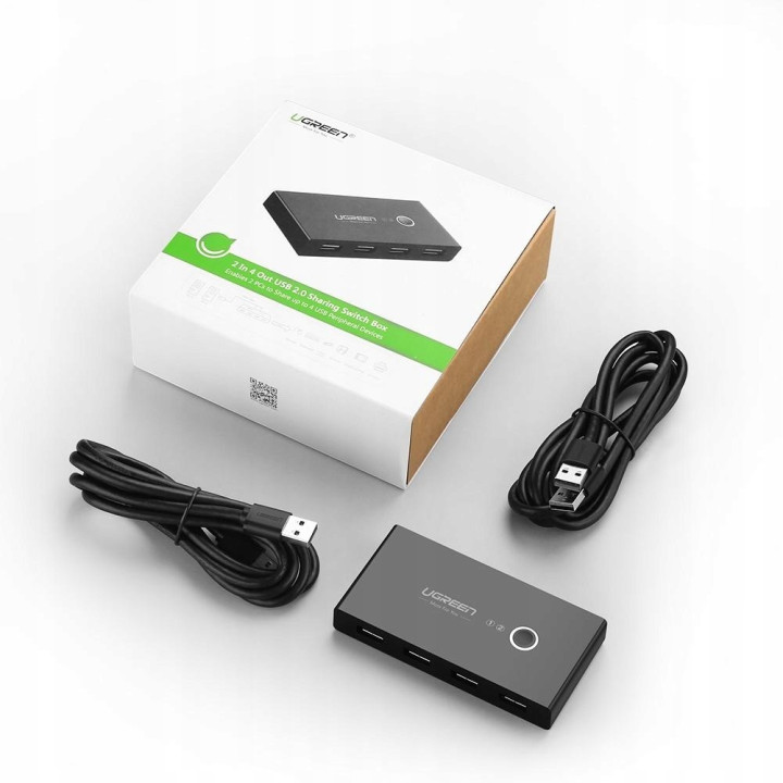 UGREEN 30767 Switch przelacznik KVM USB 2x4