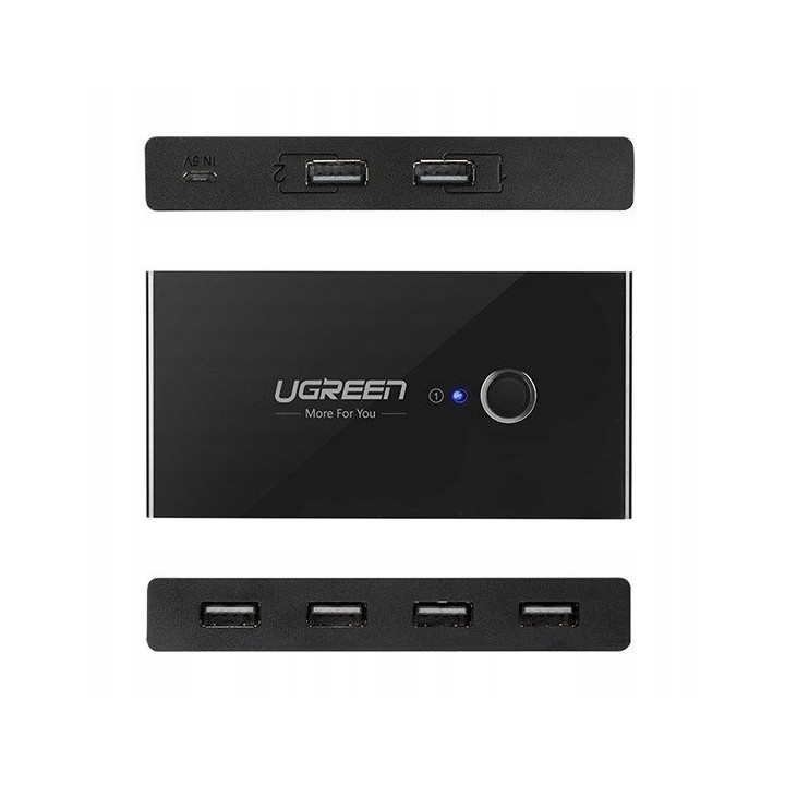 UGREEN 30767 Switch przelacznik KVM USB 2x4