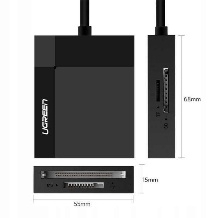 UGREEN 30333 Czytnik kart USB 3.0 0,5m