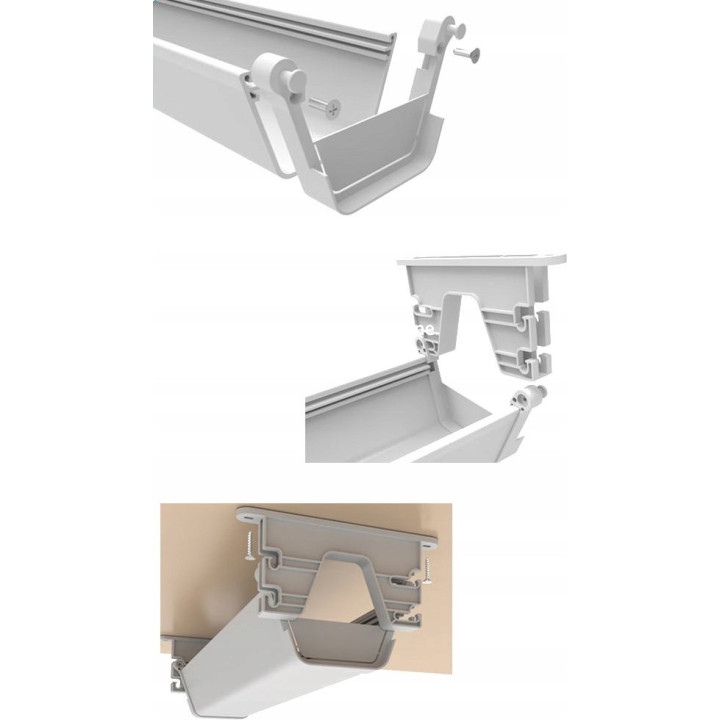 MOZOS CT550WH maskownica na kable biala podblatowa