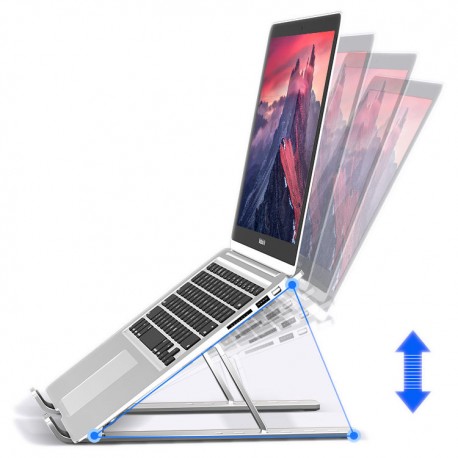 MOZOS N3-SV podstawka pod laptopa aluminiowa srebrna