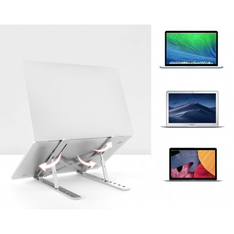 MOZOS N3-SV podstawka pod laptopa aluminiowa srebrna